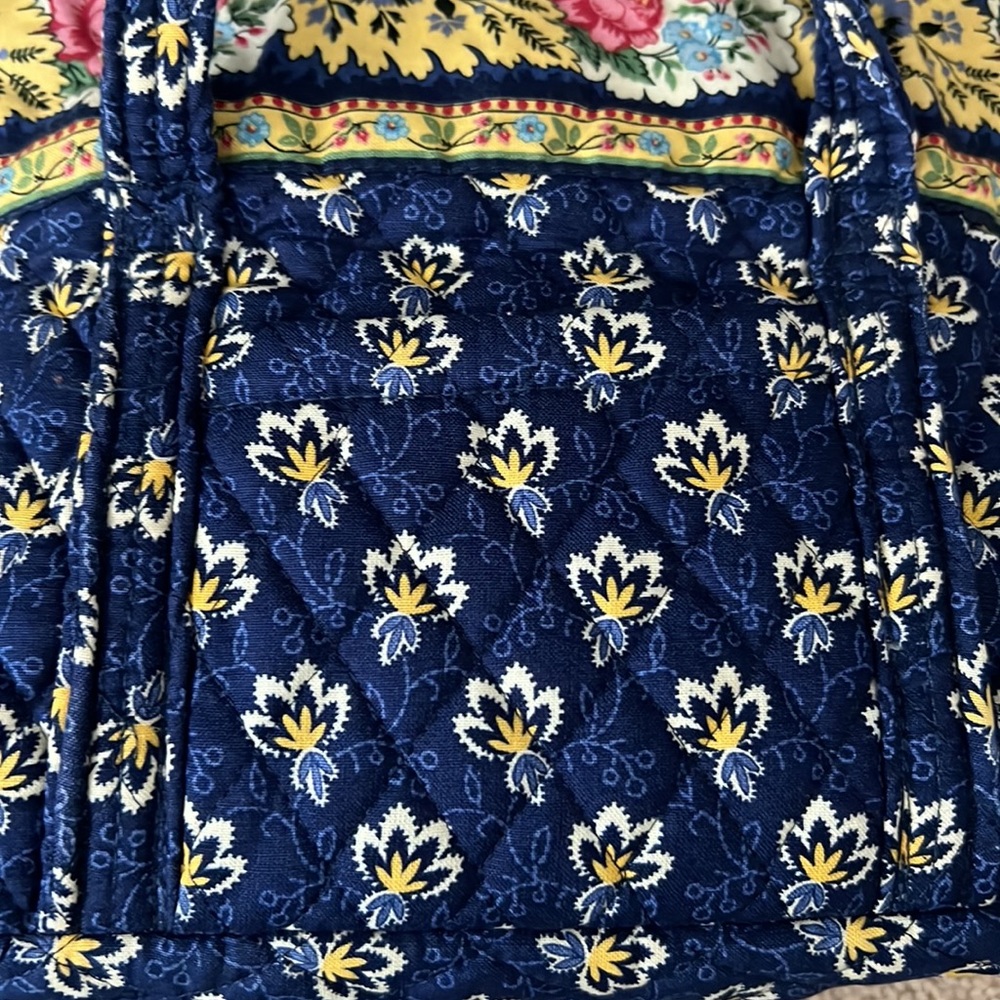 Vintage Women’s Vera Bradley purse with front pocket- Mason Blue Pattern - Picture 2 of 7